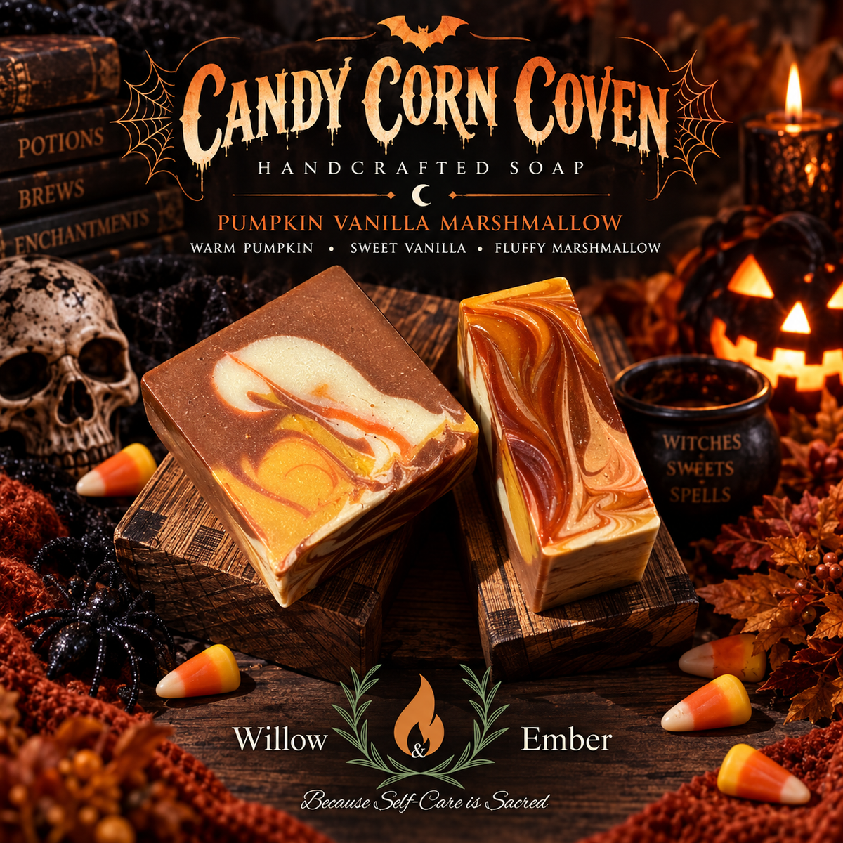 Candy Corn Coven | Pumpkin Daydream | Artisan Soap